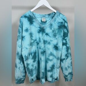 PINK Victoria's Secret Light Blue V-Neck Top